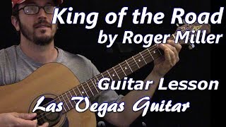 King of the Road by Roger Miller Guitar Lesson [upl. by Armmat]