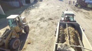 Feeding Cattle  Peterson Family Farm Filmed with a DJI Phantom 3 UAV [upl. by Eemak]