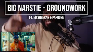 Big Narstie Ft Ed Sheeran amp Papoose  Groundwork Official Music Video Reaction  LeeToTheVI [upl. by Ailee]