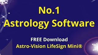 No1 Astrology Software  Free Download  AstroVision LifeSign Mini [upl. by Pollie]