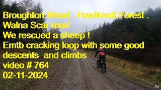 Hardknott forest Park head road  Broughton woods amp sheep rescue Emtb video 764 03112024 [upl. by Nad]