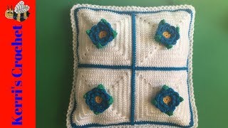 Cushion Edging Crochet Tutorial [upl. by Sane]