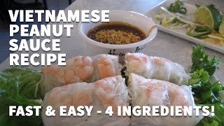 How to make Vietnamese Peanut Sauce for Spring Rolls – Goi Cuon Bo Bia Hoisin Dipping Sauce Recipe [upl. by Allemac478]