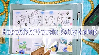 Hobonichi Cousin Daily Set Up  Totoro [upl. by Rengia]