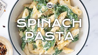 15Minute Spinach Pasta [upl. by Neau415]