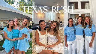 SORORITY RUSH VLOG  THE UNIVERSITY OF TEXAS [upl. by Vinni470]