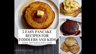 5 Easy Pancake Recipes for Babies and Toddlers Finger Food Baby Led Weaning [upl. by Oskar]