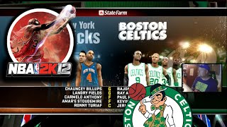 NBA 2K12  Knicks vs Celtics [upl. by Ardiedal]