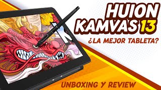 Unboxing y Review Huion Kamvas 13 en español  ¿ La Mejor tableta de dibujo   Angel Drawin [upl. by Luaped]