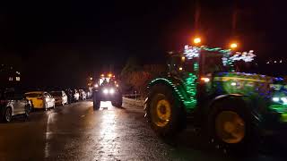 Ashbourne Charity Christmas Tractor Run Ilam village 161223 [upl. by Sabine938]