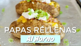 PAPAS RELLENAS AL HORNO  Cómo Hacer Papas Al Horno  SyS [upl. by Atinob539]