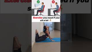 Sitting too much 🪑 Try this to correct posture improve flexibility amp relieve back pain backpain [upl. by Ekusoyr629]