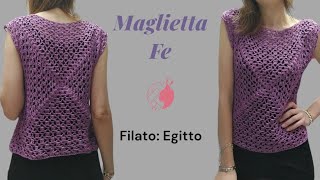 Maglietta Fe  Tecnica granny [upl. by Llebanna923]