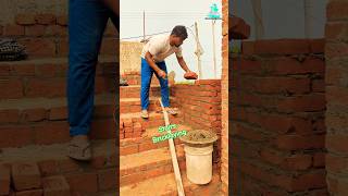 Staircase Brick work construction stairs shorts [upl. by Micco443]