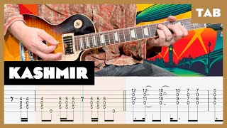 Led Zeppelin  Kashmir  Guitar Tab  Lesson  Cover  Tutorial [upl. by Nyllaf]