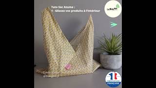 Tuto Sac Azuma  lemballage cadeau réutilisable [upl. by Melantha]