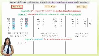 Calculer le PGCD plus grand diviseur commun de deux nombres [upl. by Donohue]