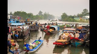 Go Asia  Delta del Mekong il fiume più importante del Vietnam ed uno dei più lunghi dellAsia [upl. by Skippy20]