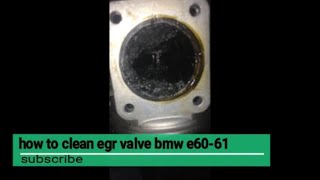 how to clean egr valve bmw e6061 ame motors YouTube [upl. by Roarke780]