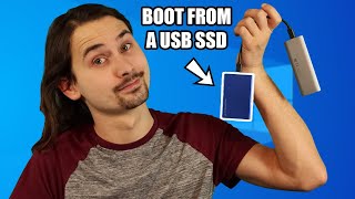 How To Boot Windows 10 From An External SSD Or Hard Drive Quick And Easy [upl. by Dazraf]