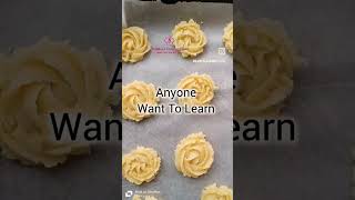 Eggless Rosette Cookies  A Crunchy Delight BakingShorts EgglessBaking shorts [upl. by Okramed]