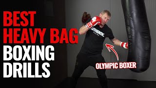 10 Heavy Bag Boxing Drills for Beginners and Professionals [upl. by Nauwaj]