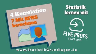 47 Korrelation  Mit SPSS Korrelationskoeffizienten berechnen [upl. by Anitsugua]