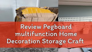 Review Pegboard multifunction Home Decoration Storage Craft Square Shape Wall Shelf Rack Pegboard D [upl. by Moseley]