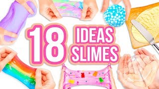 18 MANERAS DIFERENTES PARA HACER SLIME ❤️COMPILACION  Tutoriales Belen [upl. by Sergeant]