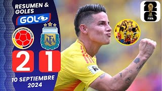 GOL de James Rodriguez hoy  Colombia vs Argentina 21 Resumen Completo  GOL CARACOL [upl. by Faustine443]