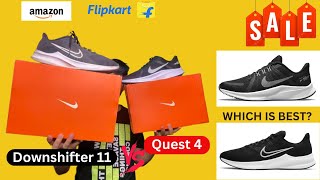 Nike Downshifter vs Nike Quest 4 Shoes Comparison  Downshifter 11 vs Quest 4 Comparison [upl. by Rihat694]