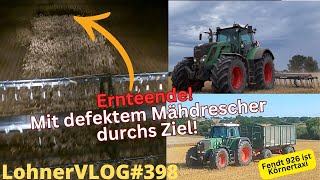 LohnerVLOG398 Ernteende mit defektem Mähdrescher I Saphir Schwerstriegel Fendt 926 TMS I FJDynamics [upl. by Delacourt378]