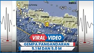 Gempa Pangandaran 51 M dan 50 M Guncang Pantai Selatan [upl. by Jarrett]