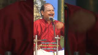 Vetaran Carnatic Musician Shri Thenkarai Maharajan singing Teliyaleru Rama at Sai Gramam [upl. by Elinet]