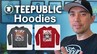 Do TeePublic Hoodies Look Like They Do Online Full Print On Demand Product Review [upl. by Zoi381]