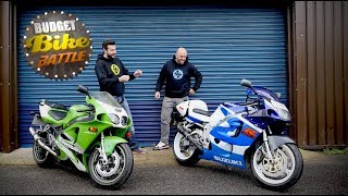 Budget Bike Battle ZX7R v SRAD [upl. by Egreog]