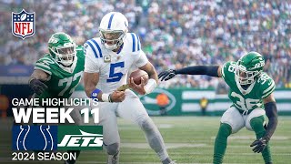 Indianapolis Colts vs New York Jets  2024 Week 11 Game Highlights [upl. by Gagliano]