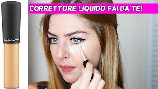 Altro che Mac😤 CORRETTORE liquido fai da te naturale super COPRENTE❤️ DIY concealer [upl. by Mauceri304]