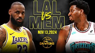 Los Angeles Lakers vs Memphis Grizzlies Full Game Highlights  Nov 13 2024  FreeDawkins [upl. by Hadsall]