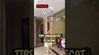 TIPS MENGECAT PLAFON construction kontruksi tips trending [upl. by Reizarf177]