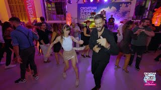 Panagiotis Aglamisis amp Nerea Perez Rincon  social dancing  Croatian Summer Salsa Festival [upl. by Yssep881]