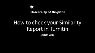 How to check your Similarity Report in Turnitin [upl. by Dwane]