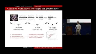 Current trends in singlecell and singlemolecule proteomics  Professors Slavov amp Wanunu  SCP2023 [upl. by Pallaten715]