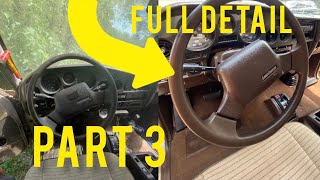 FIRST detail in YEARS Toyota Land Cruiser gets first interior wash in several years PART 3 [upl. by Angy]