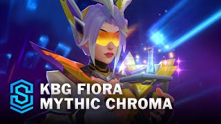 KBG Fiora Mythic Chroma Wild Rift Skin Spotlight [upl. by Ahsaele]