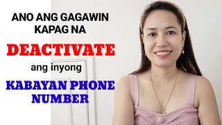 What things you need to do to activate your deactivated KABAYAN CMHK phone number [upl. by Daigle]