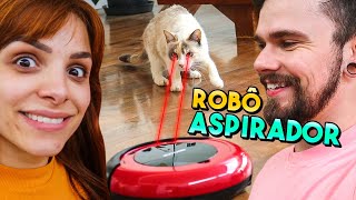 COMPRAMOS um ROBÔ ASPIRADOR para limpar a CASA NOVA [upl. by Wolford136]