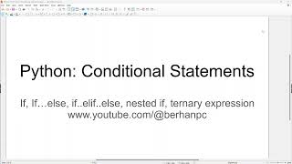 Python 3 conditional statements part 1 if and ifelse ፓይተን ኢፍ ኤልስ [upl. by Derag940]
