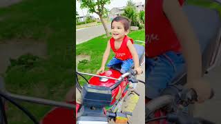 Dhoor pendi bike utte kon baithugi  Babies fun life  bike reels shorts youtubeshorts [upl. by Lihka]