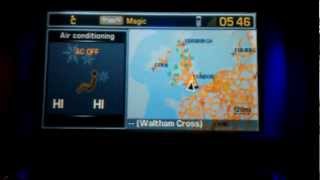 Peugeot Citroen RT3 Navteq Multimedia satnav unit short demo [upl. by Nedyrb]